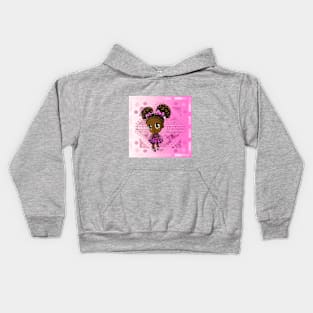 Sweet African American Girl Kids Hoodie